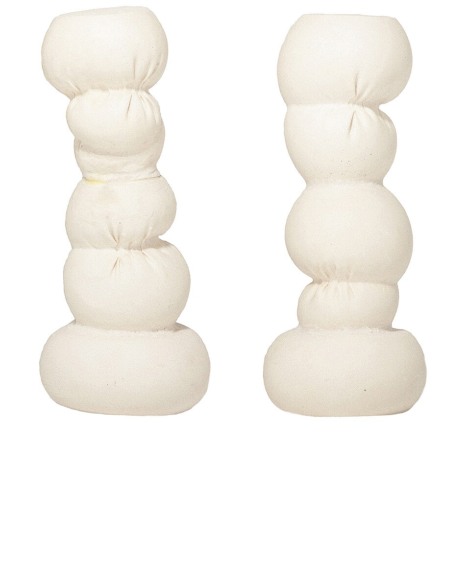 Image 1 of Completedworks Set of 2 Candlesticks in Matte White