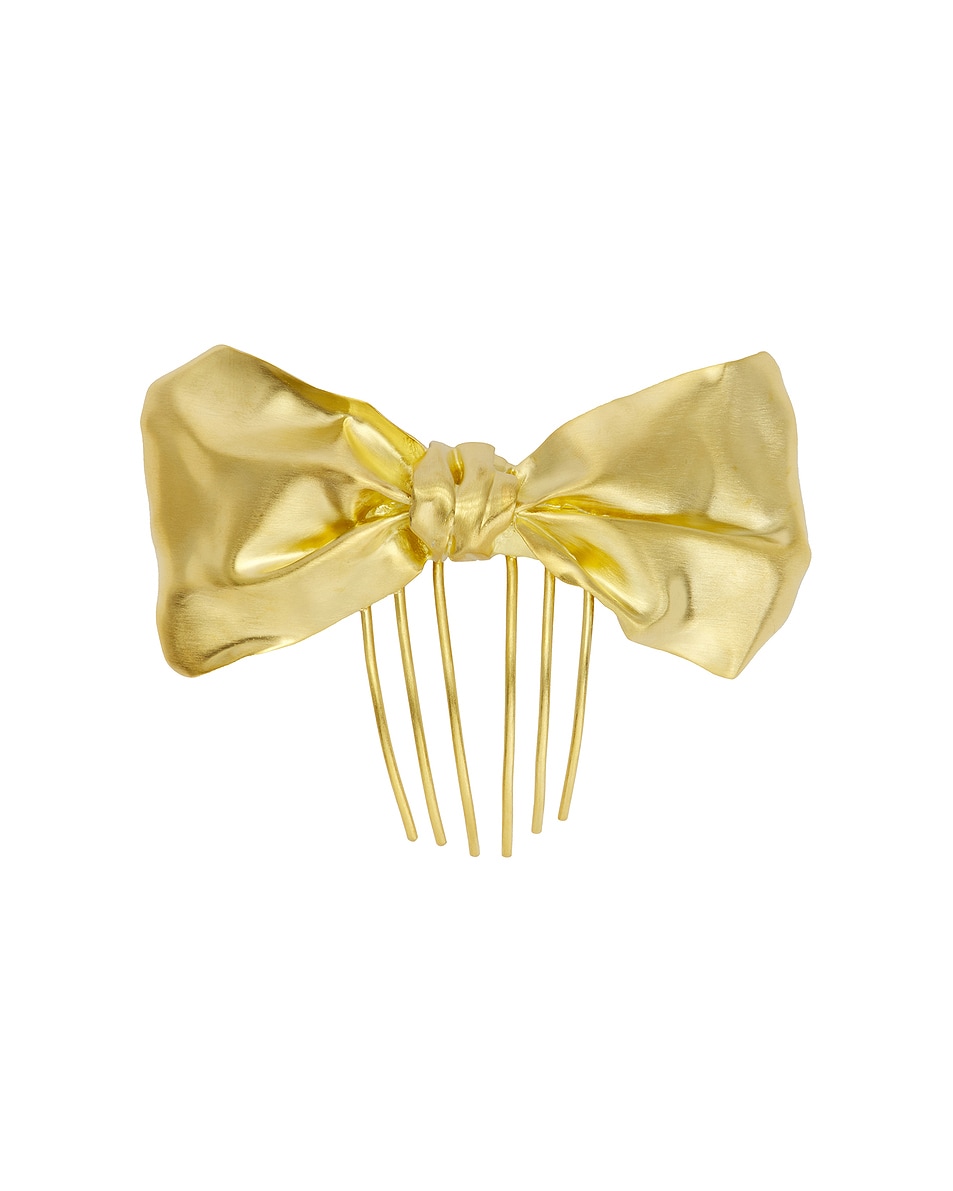 Image 1 of Completedworks Bow Barrette Hairclip in 18k Gold Plated