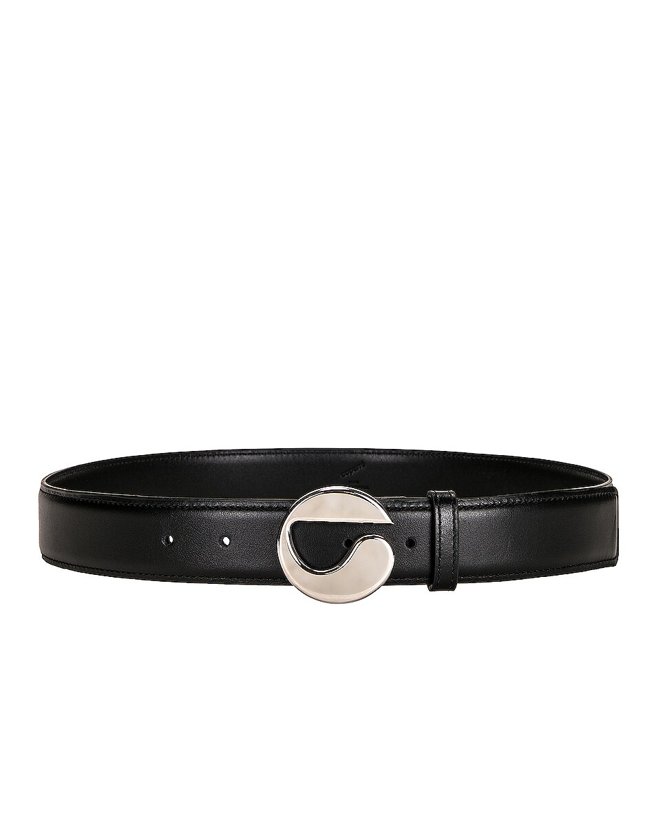 Image 1 of Coperni Logo Leather Belt in Black