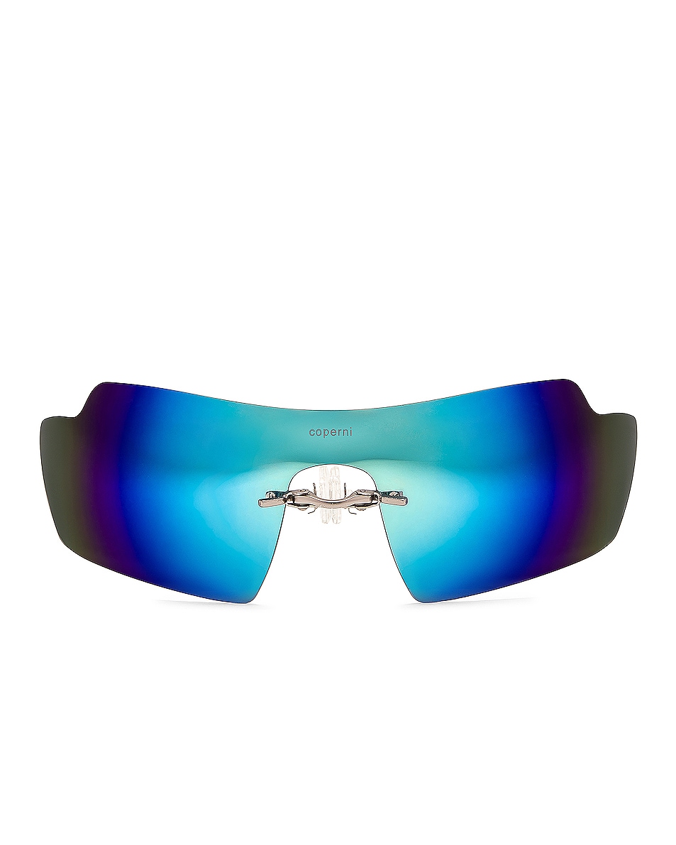 Image 1 of Coperni Clip On Sunglasses in Ice Blue