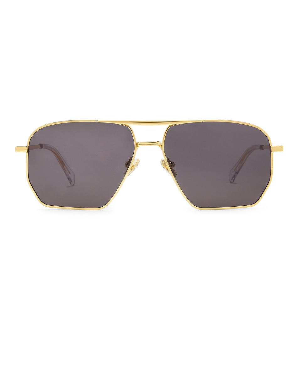 Image 1 of Coperni Aviator Sunglasses in Gold & Black