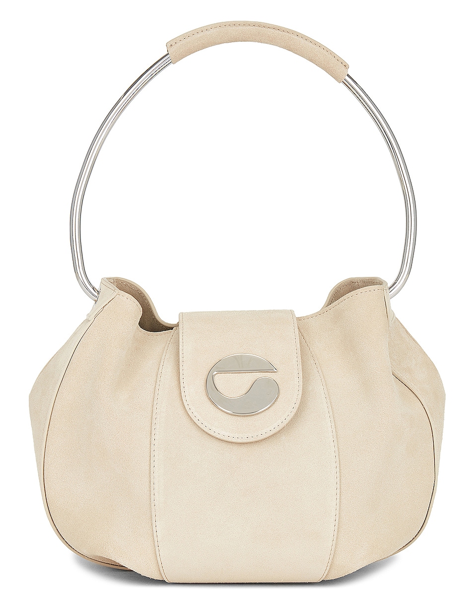 Image 1 of Coperni Large Suede Ring Pouch in Beige