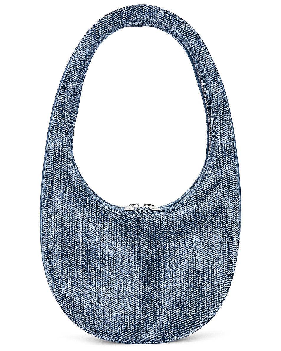 Image 1 of Coperni Denim Swipe Bag in Washed Blue