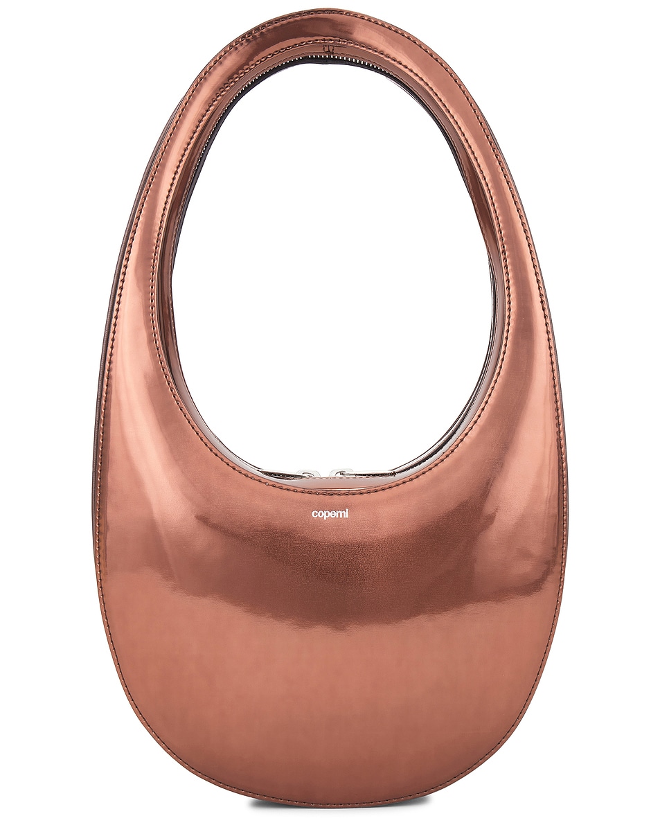 Image 1 of Coperni Mirrored Swipe Bag in Brown