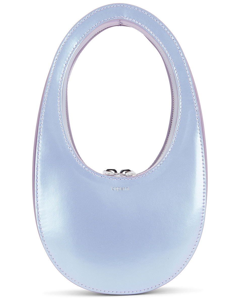 Image 1 of Coperni Pearlised Mini Swipe Bag in Blue