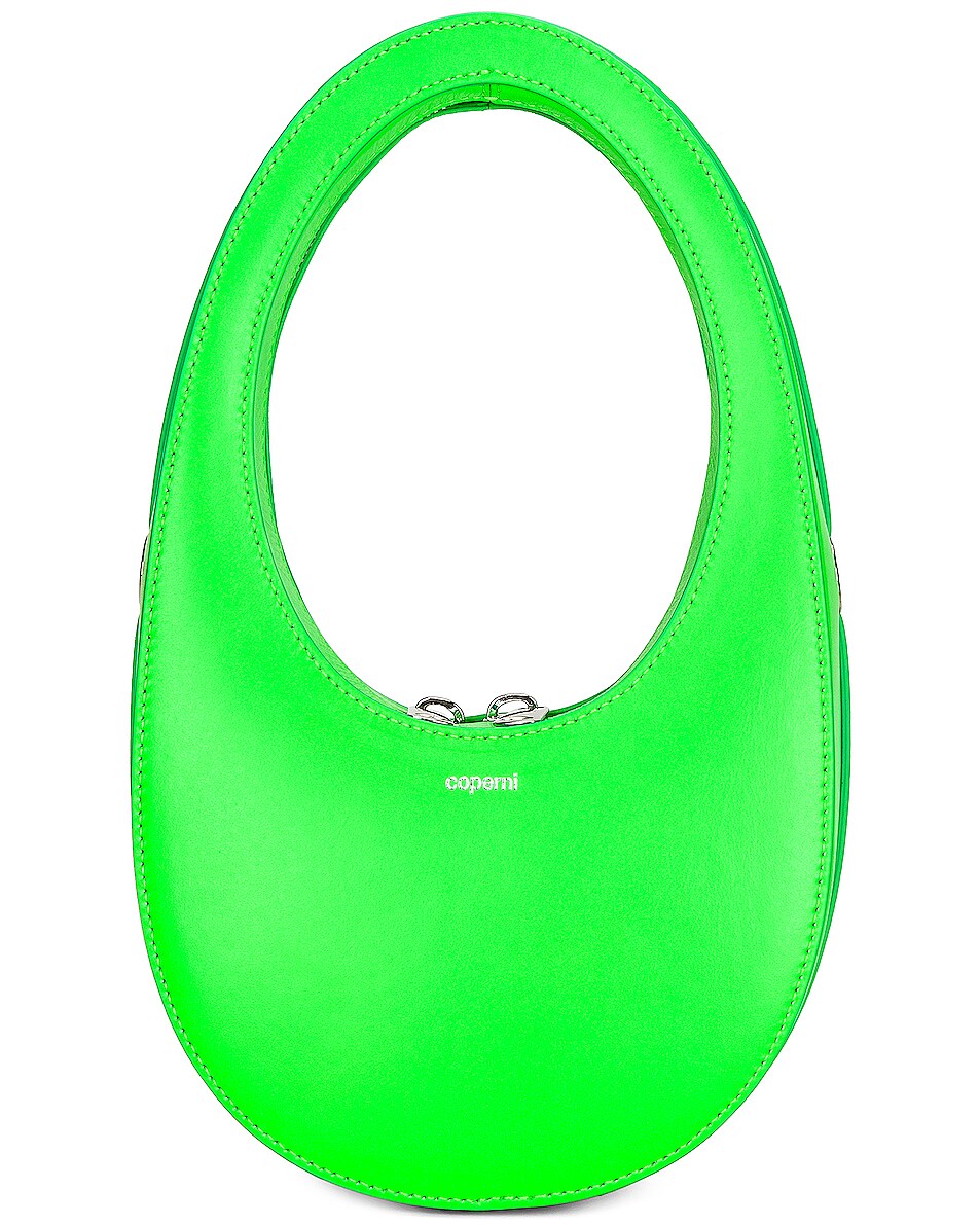 Image 1 of Coperni Crossbody Mini Swipe Bag in Neon Green