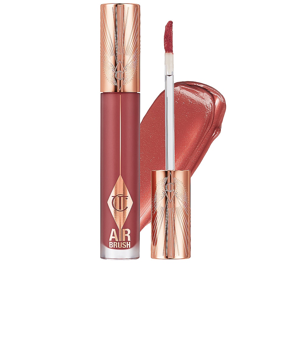 Image 1 of Charlotte Tilbury Airbrush Flawless Lip Blur in Pillow Talk Medium Blur