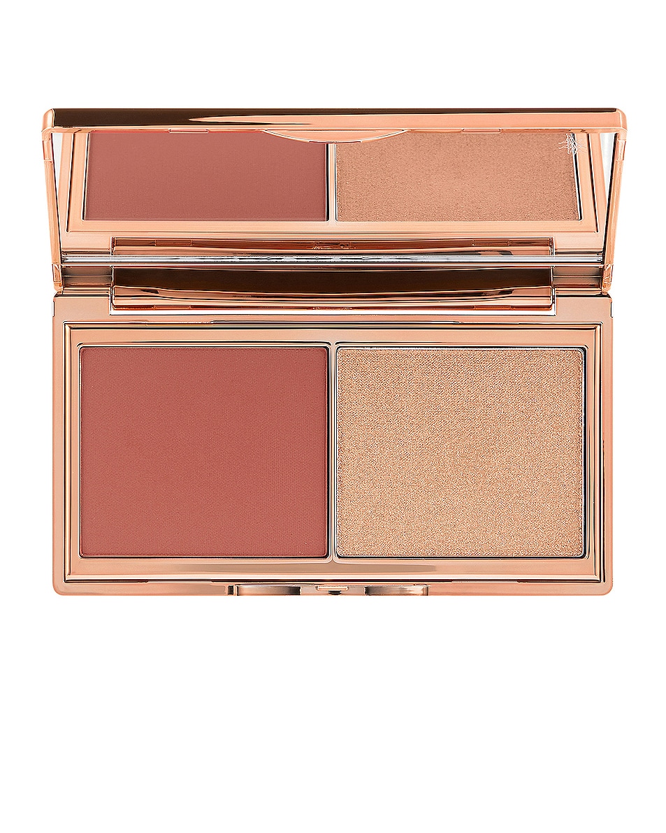 Image 1 of Charlotte Tilbury Hollywood Blush & Glow Glide Palette in Tan Deep