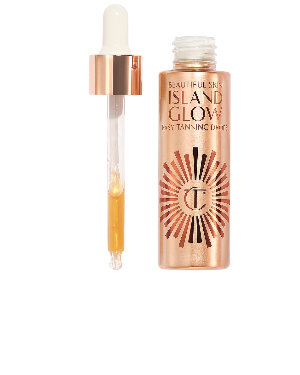 Image 1 of Charlotte Tilbury Beautiful Skin Island Glow Easy Tanning Drops in Tan & Deep
