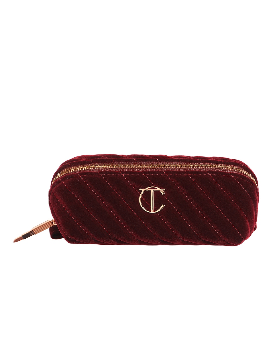 Image 1 of Charlotte Tilbury Velvet Bags Small Organizer Bag in 