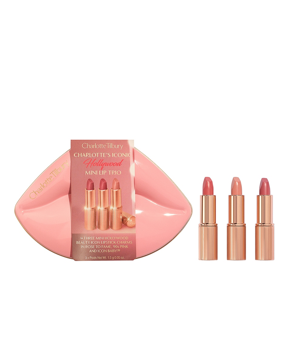 Image 1 of Charlotte Tilbury Hollywood Iconic Mini Lip Trio in