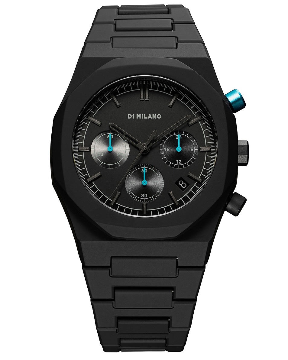 Image 1 of D1 Milano Polychrono 40.5mm Watch in Charcoal Black