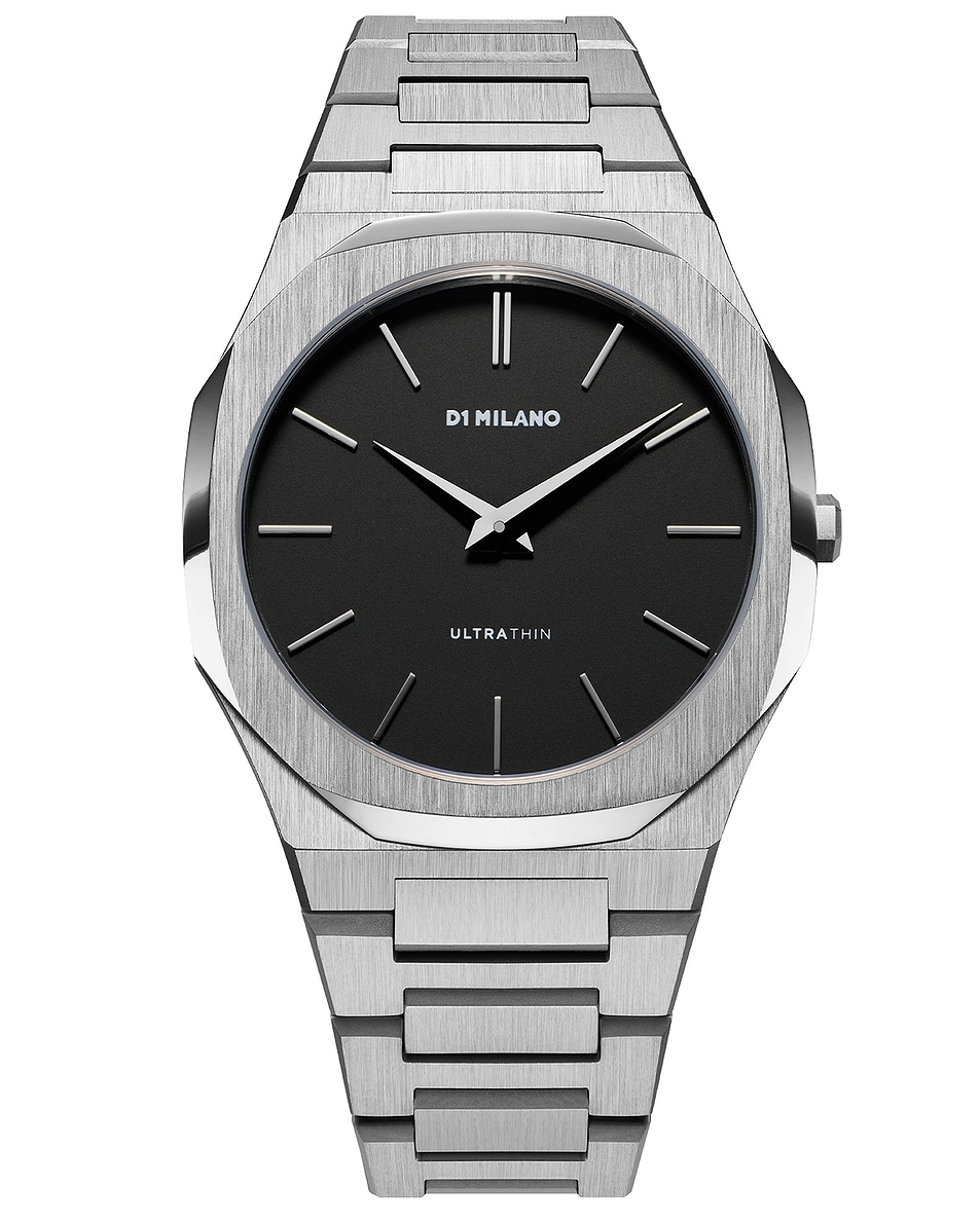 Image 1 of D1 Milano Ultra Thin 40mm Watch in Silver