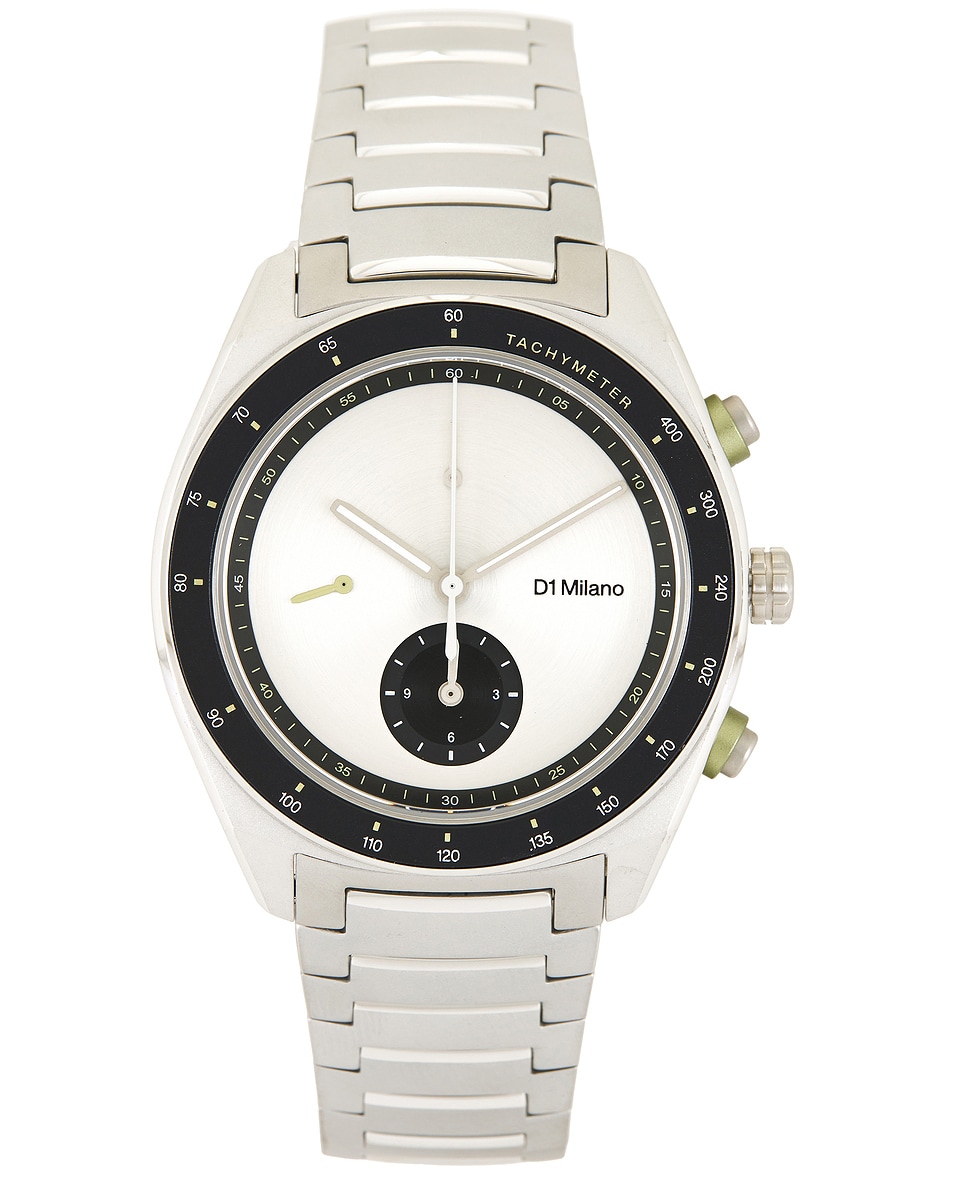 Image 1 of D1 Milano Cronografo 40mm Watch in Essential White