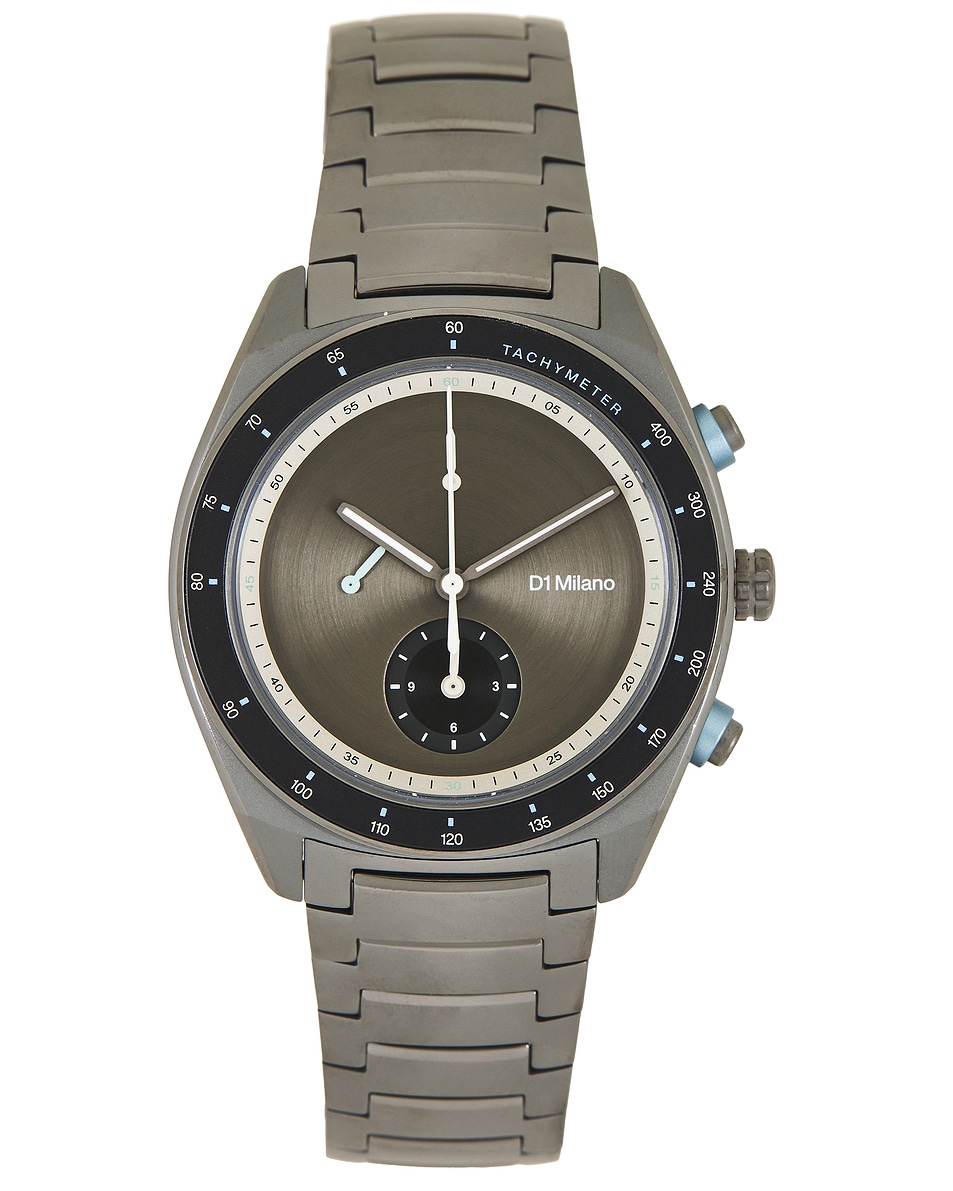 Image 1 of D1 Milano Cronografo 40mm Watch in Essential Black