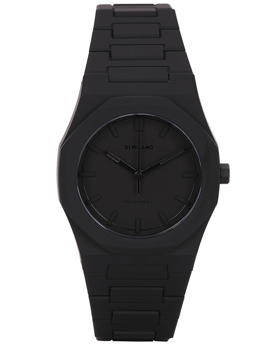 Image 1 of D1 Milano Polycarbon Nebula 37mm Watch in Nebula Black