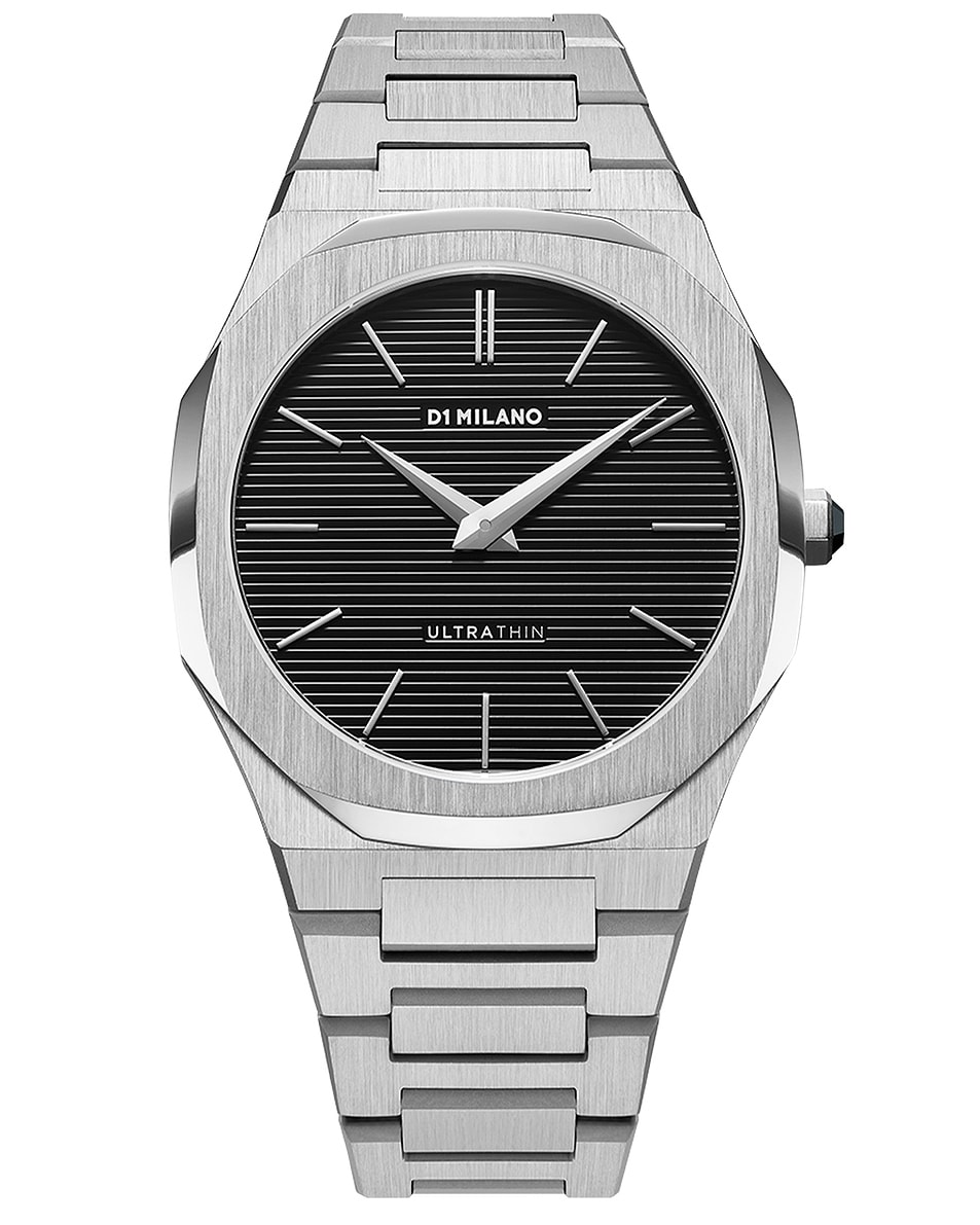 Image 1 of D1 Milano Silver Ultra Thin Bracelet 40mm Watch in Silver