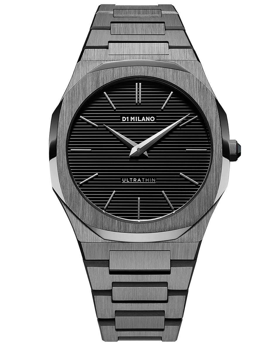 Image 1 of D1 Milano Ultra Thin Bracelet 40mm Watch in Gun Metal