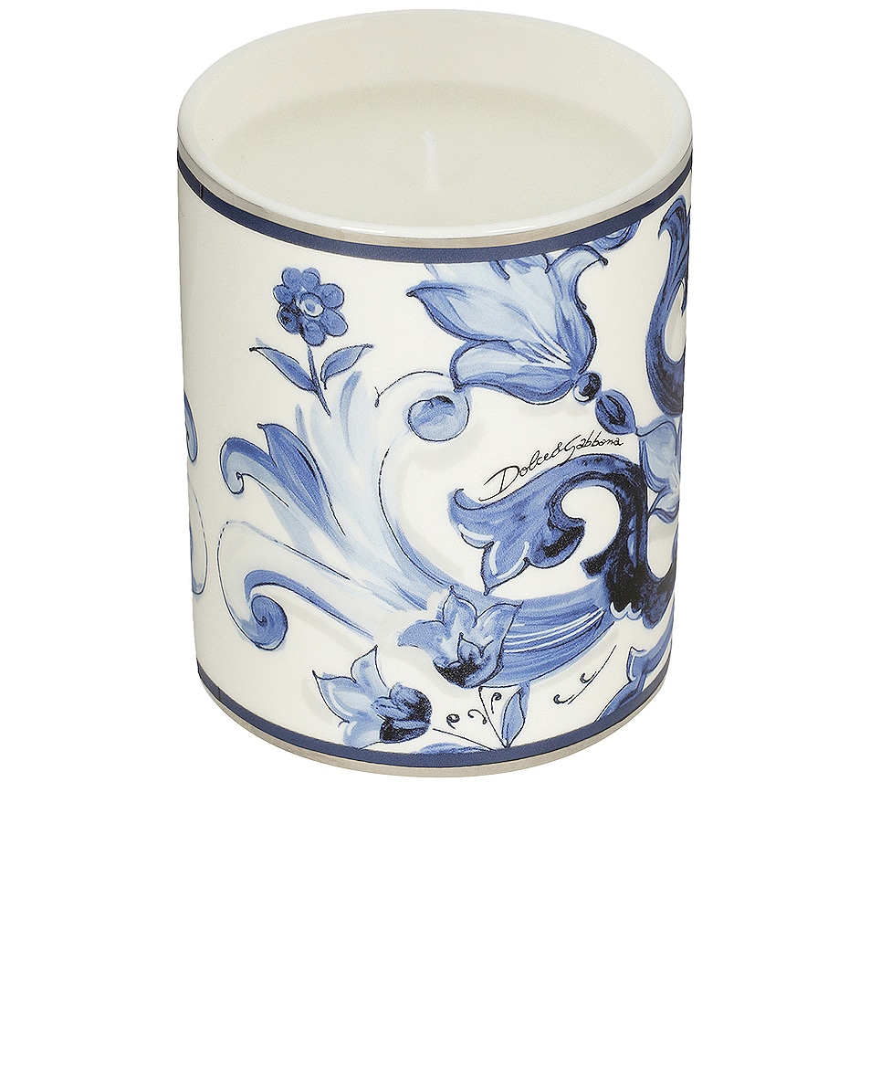 Image 1 of Dolce & Gabbana Casa Mediterraneo Ceramic Sicilian Neroli & Lemon Scented Candle in 