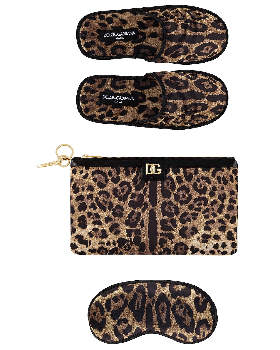 Image 1 of Dolce & Gabbana Casa Leopard Comfort Kit in Leopard
