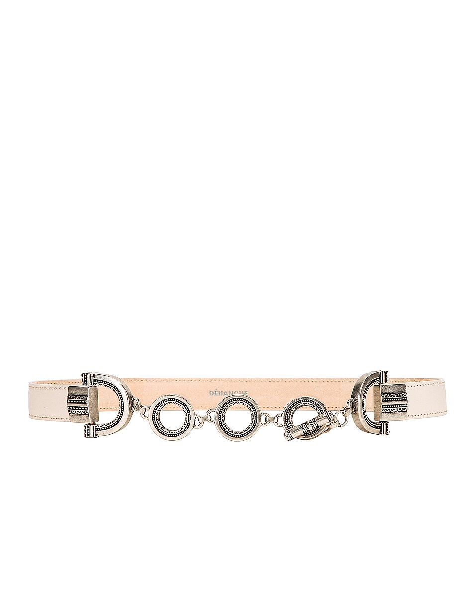 Image 1 of DEHANCHE Ring Belt in Ivory & Silver