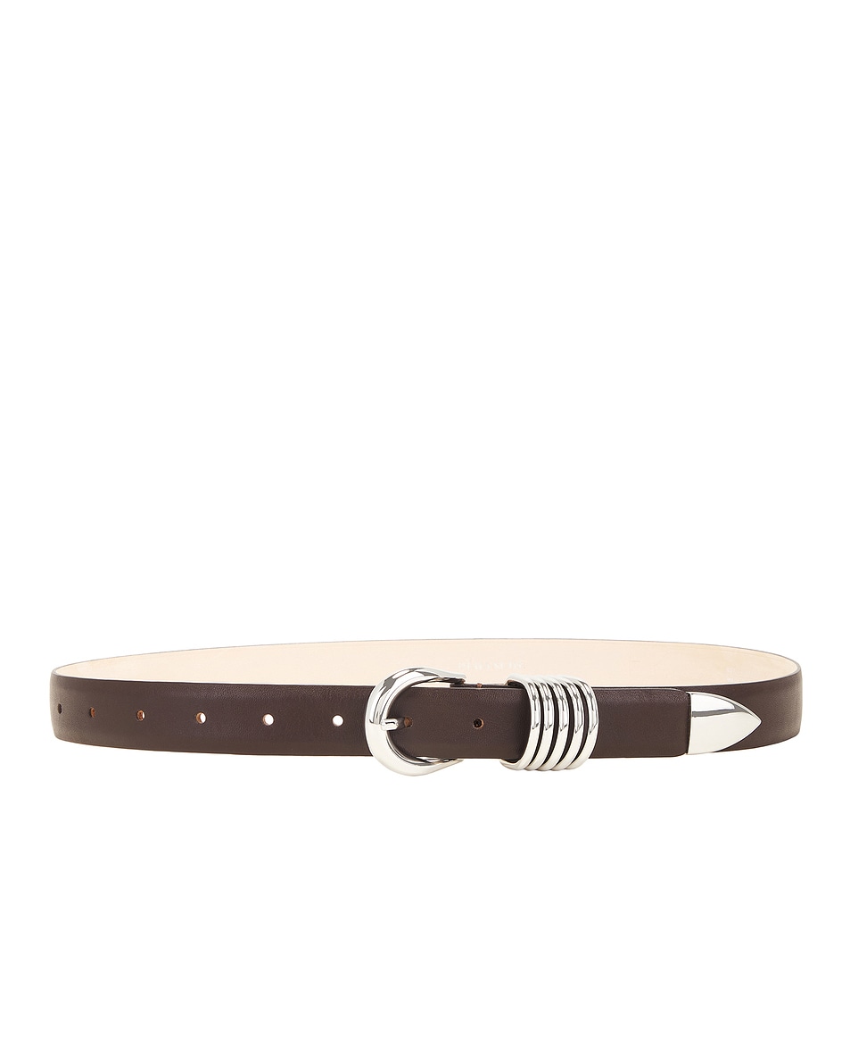 Image 1 of DEHANCHE Hollyhock Belt in Tobacco & Silver