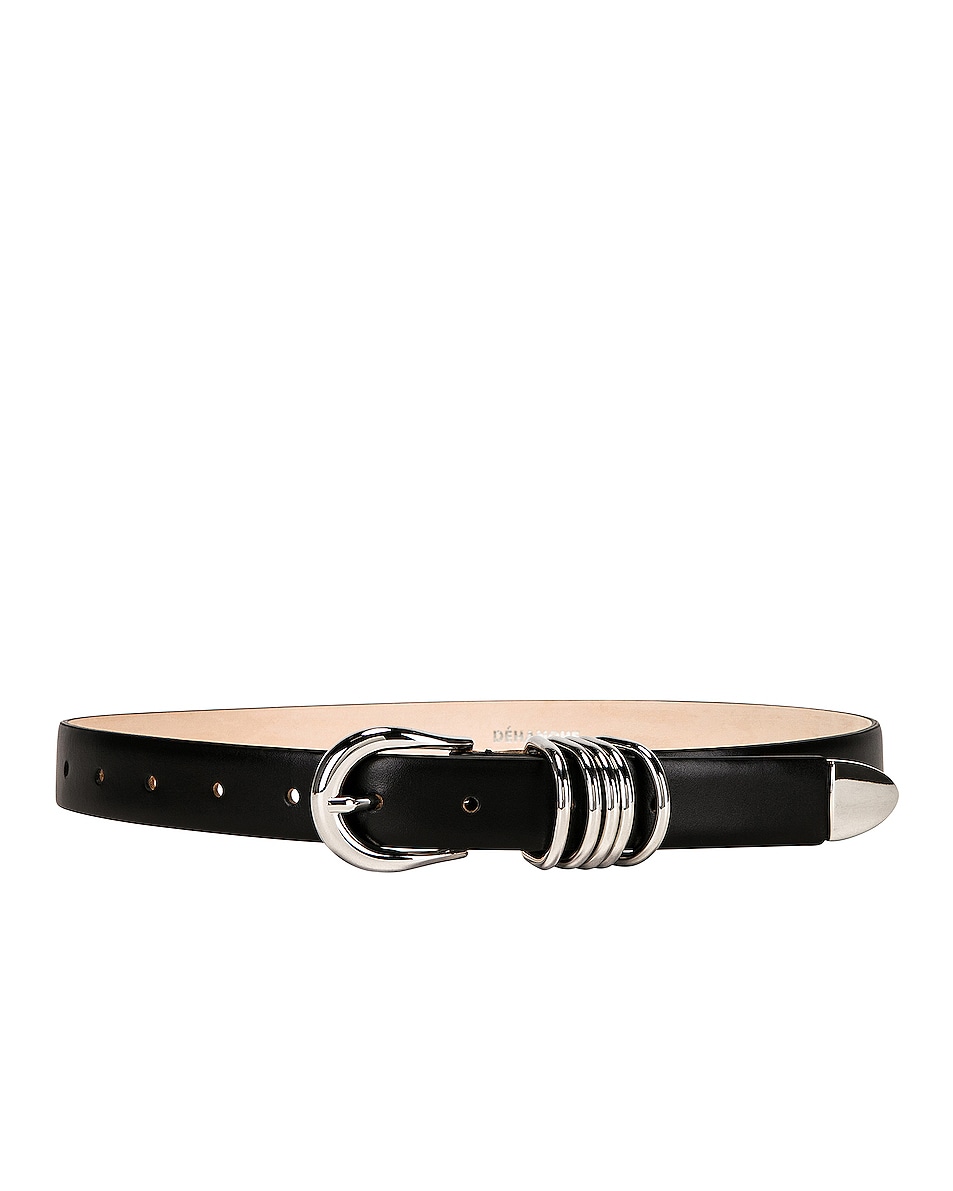 Image 1 of DEHANCHE Hollyhock Belt in Black & Silver