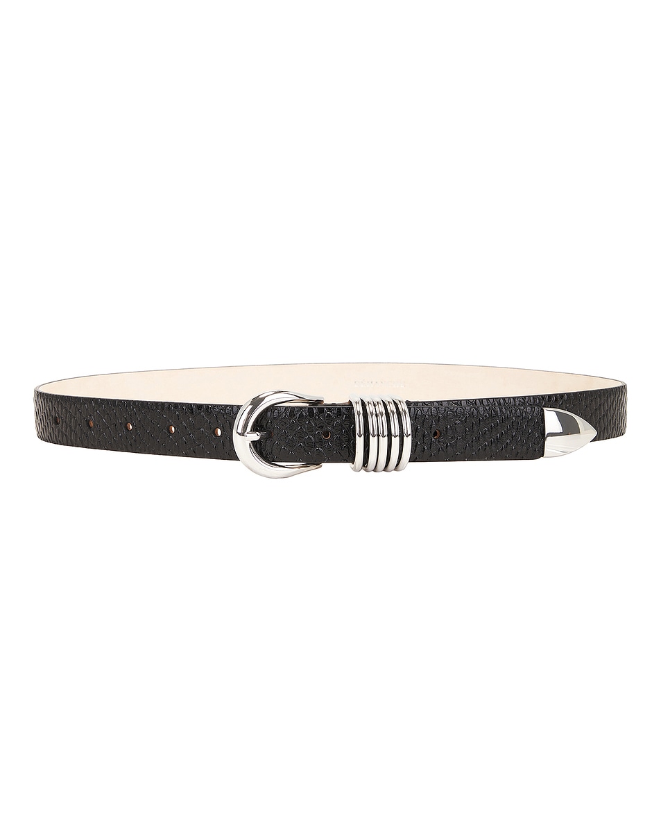 Image 1 of DEHANCHE Hollyhock Viper Belt in Black Viper & Silver