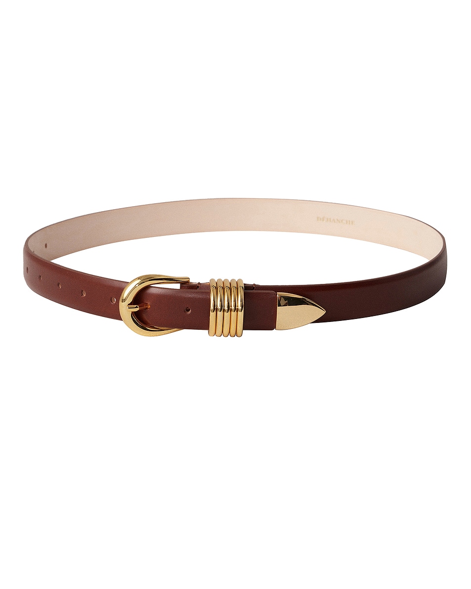 Image 1 of DEHANCHE Hollyhock Belt in Mahogany & Gold