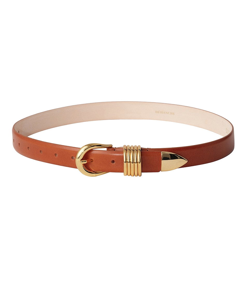 Image 1 of DEHANCHE Hollyhock Belt in Terre & Gold