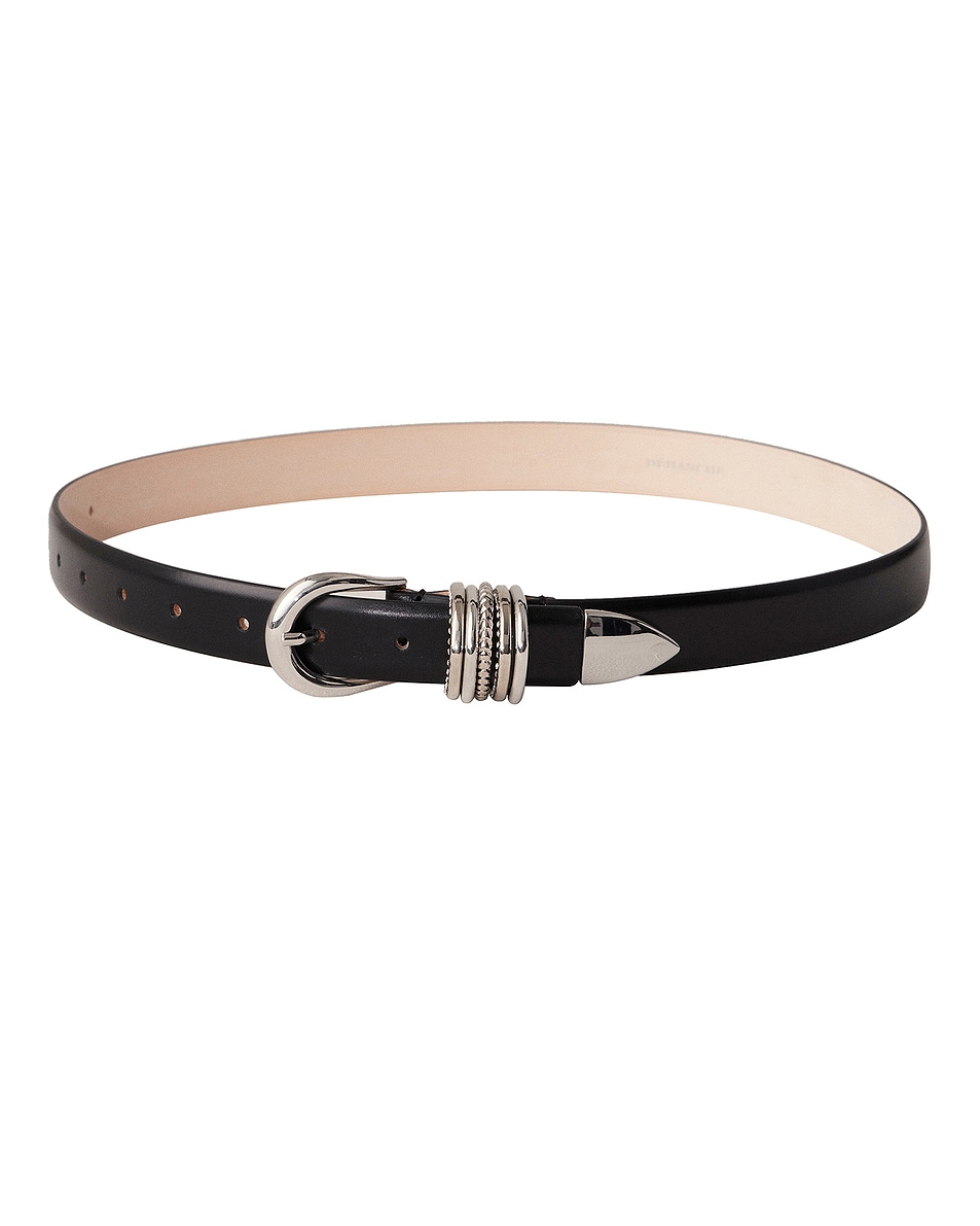 Image 1 of DEHANCHE Hollyhock Jewel Belt in Black & Silver
