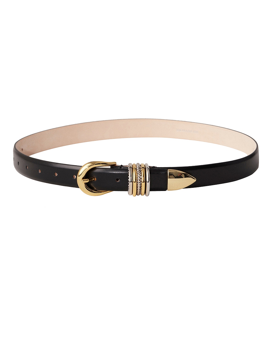 Image 1 of DEHANCHE Hollyhock Jewel Belt in Black & Mixed Metal