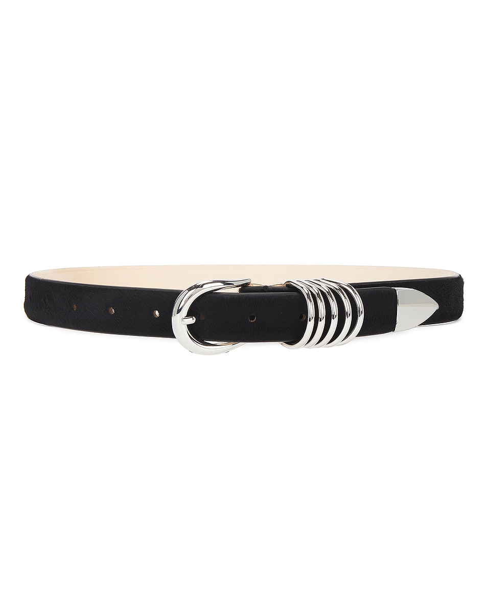Image 1 of DEHANCHE Hollyhock Cavallino Belt in Black & Silver