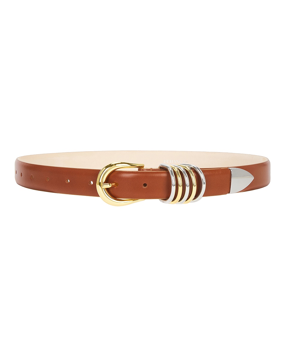 Image 1 of DEHANCHE Hollyhock Mixed Metal Belt in Terre, Silver, & Gold