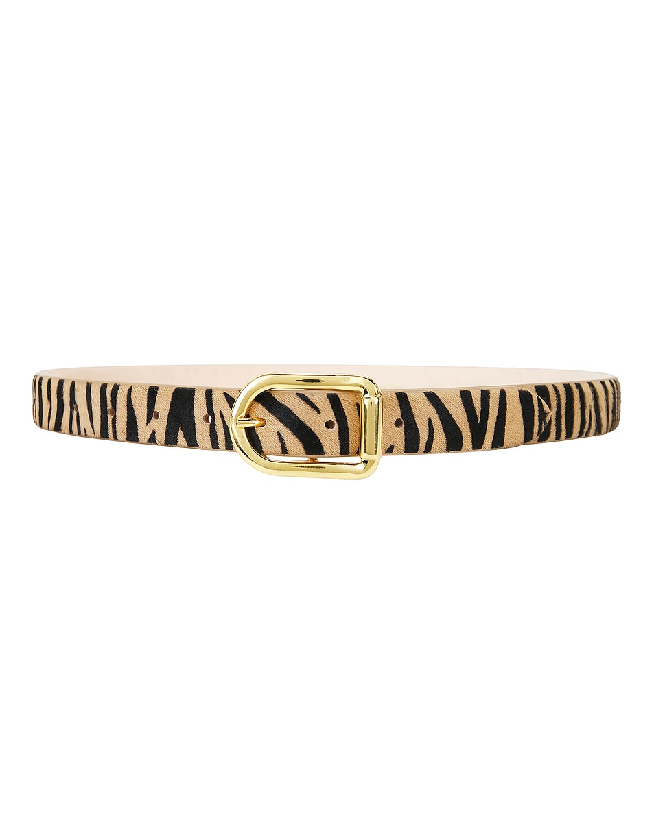 Image 1 of DEHANCHE Mija Animal Belt in Neutral Zebra & Gold