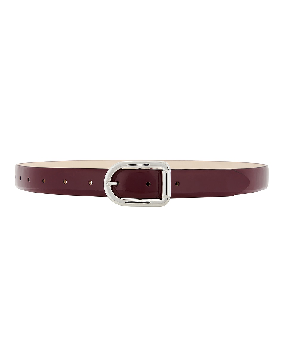 Image 1 of DEHANCHE Mija Belt in Deep Red Lacquer & Silver