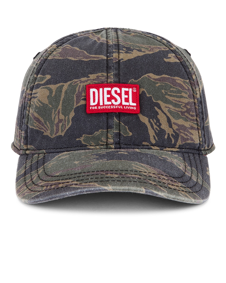 Image 1 of Diesel C-Vado Cap in Olive & Green