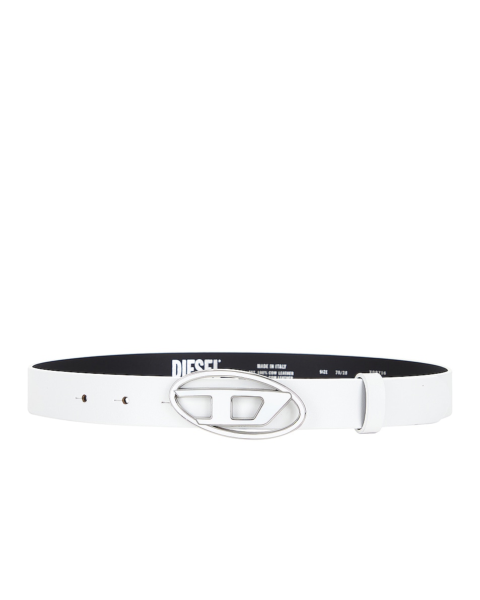 Image 1 of Diesel D Belt in White
