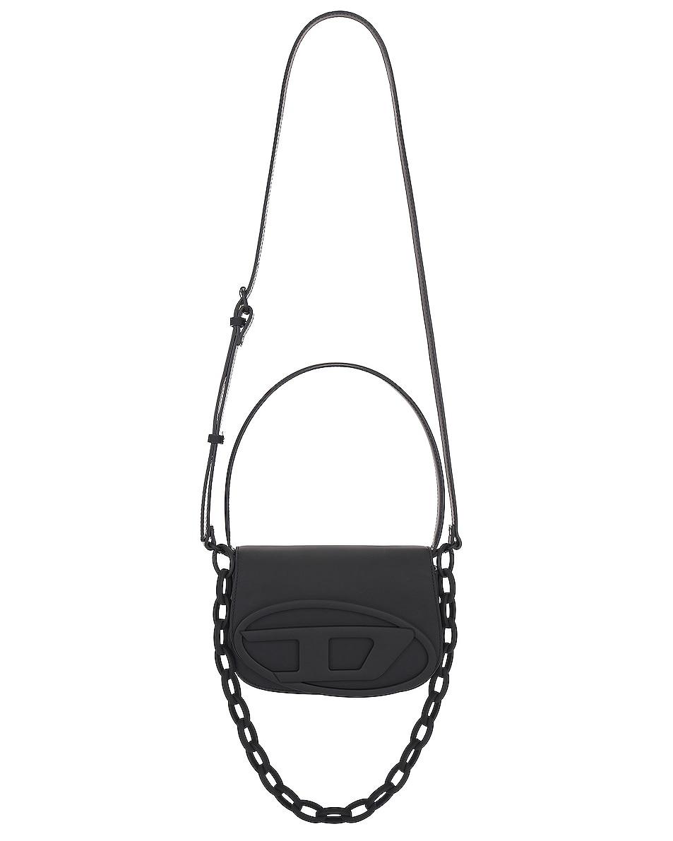 Image 1 of Diesel Loop & Chain Handbag in Black