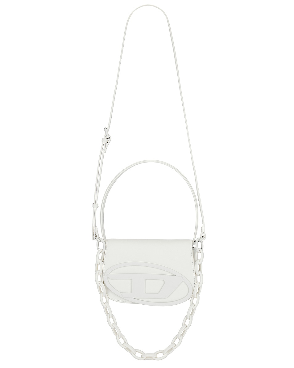 Image 1 of Diesel Loop & Chain Handbag in White
