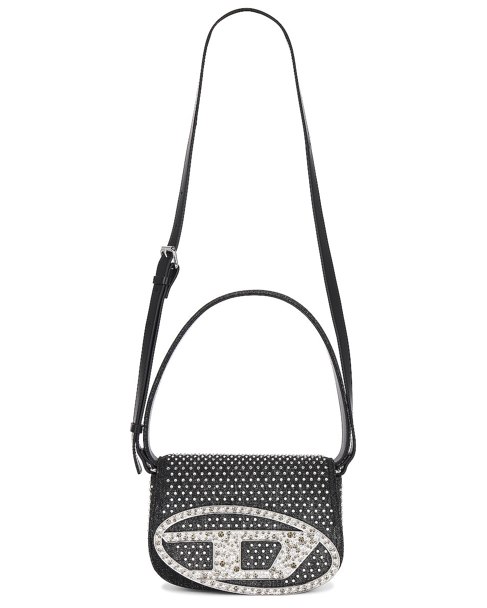 Image 1 of Diesel Dotted Loop Handbag in Black