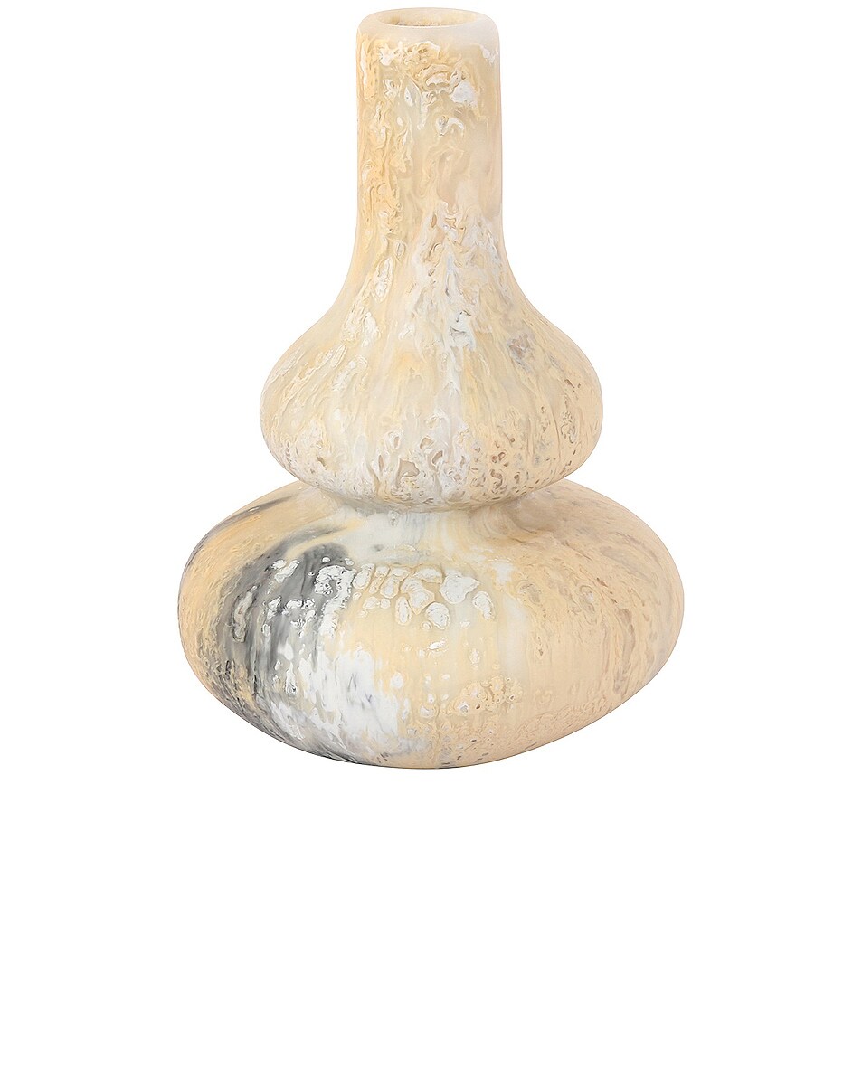 Image 1 of DINOSAUR DESIGNS Small Lotus Vase in Sandy Pearl
