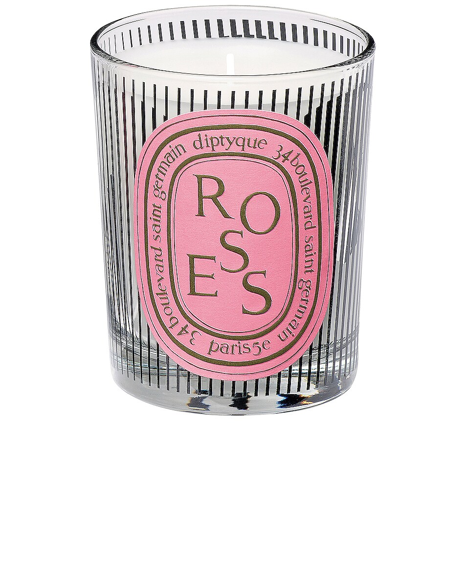 Image 1 of Diptyque Dancing Ovals Roses Candle in 