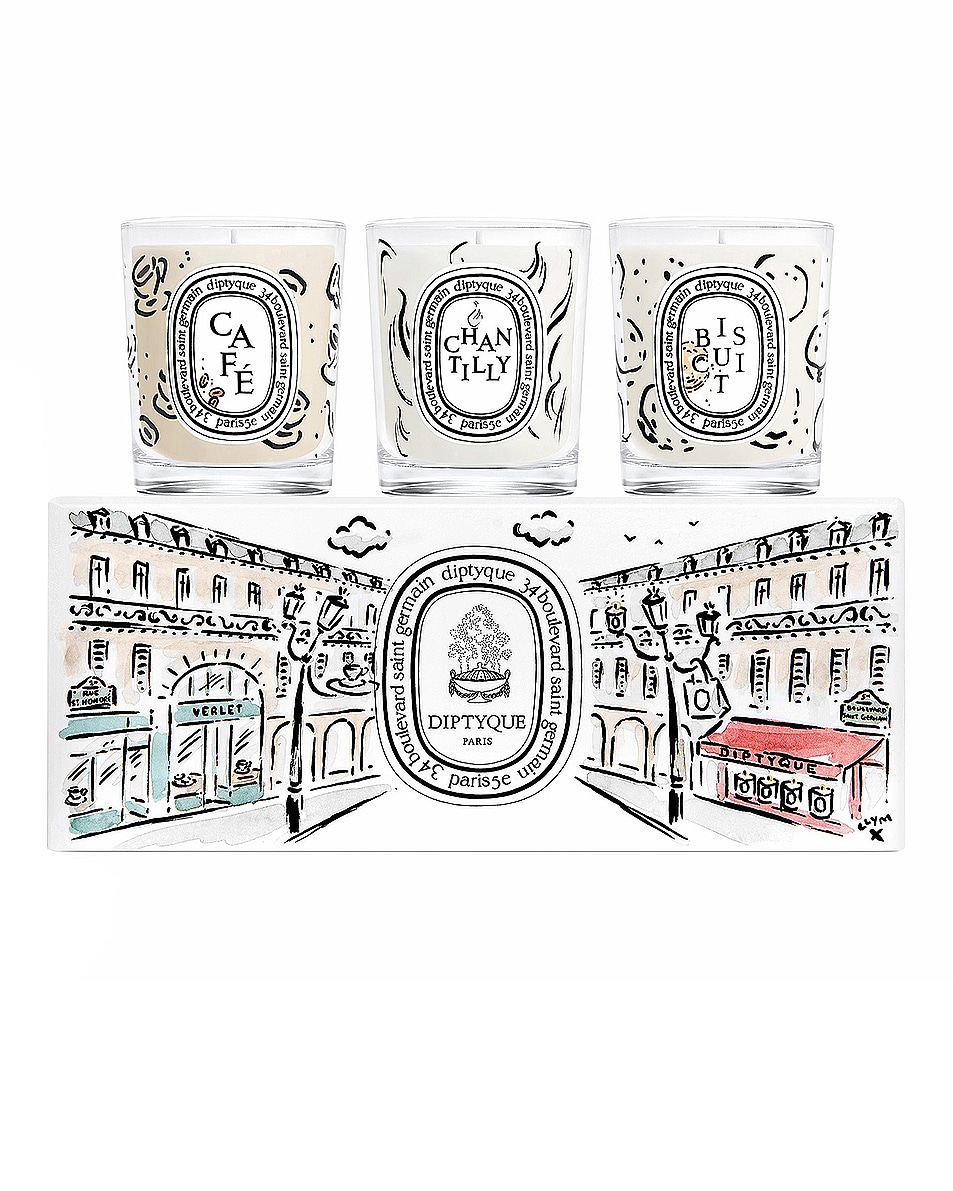 Image 1 of Diptyque Coffee Shop Candle Trio Set in 