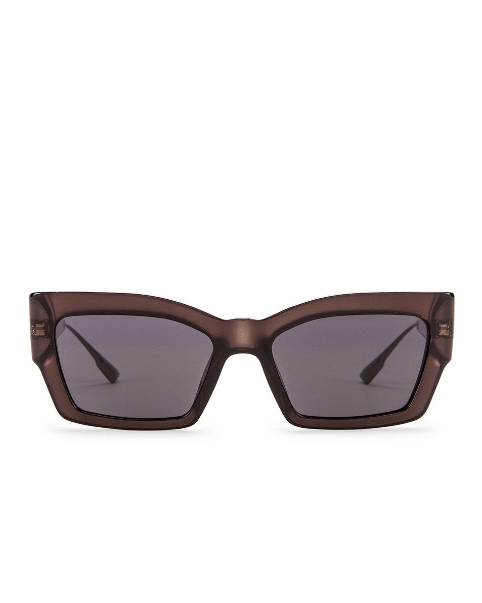 Image 1 of Dior Small Rectangular Sunglasses in Grey