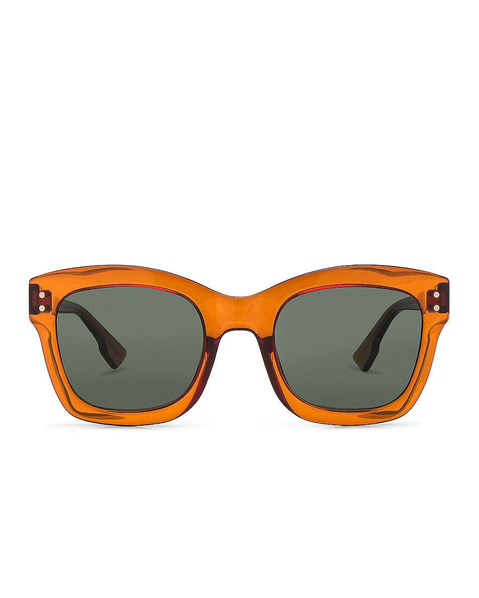 Image 1 of Dior Izon Sunglasses in Orange & Green