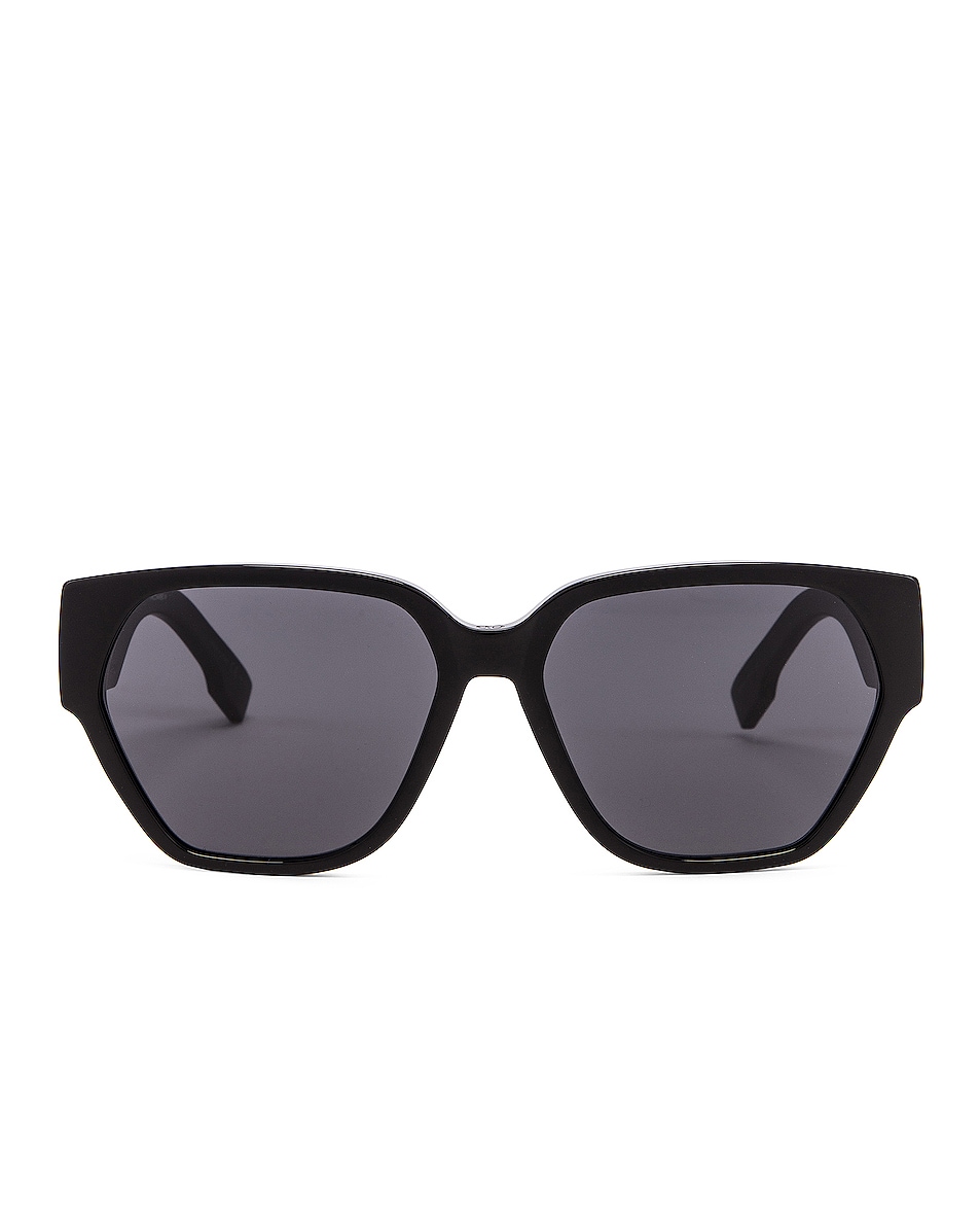 Image 1 of Dior Geometric Sunglasses in Black