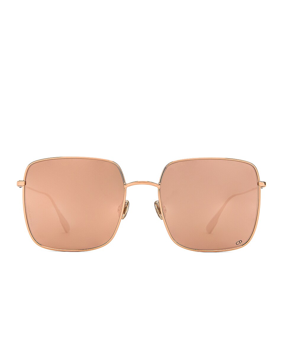Image 1 of Dior Stellaire Square Sunglasses in Gold Copper