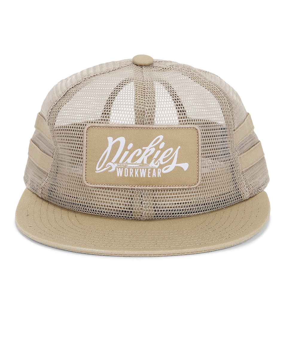 Image 1 of Dickies Unconstructed Wrench Full Mesh Cap in Khaki