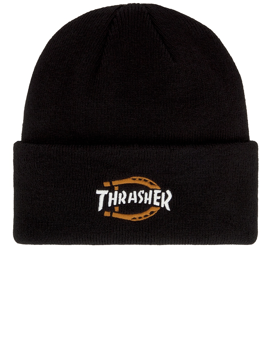 Image 1 of Dickies x Thrasher Beanie in Black